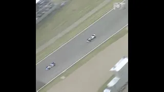 F1 REWIND | SCHUMACHER "COLLIDES" WITH DAMON HILL  | SILVERSTONE GP (1995) #SHORTS