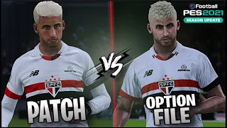 🎮QUAL A DIFERENÇA ENTRE PATCH E OPTION FILE? DEMONSTRANDO NA PRÁTICA O QUE VALE A PENA NO PES 2021!