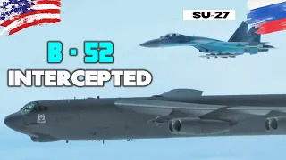 Russian SU-27 Intercepts US B-52 Bombers over Black Sea