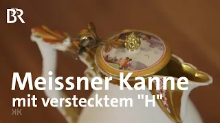 Wer entdeckt das versteckte "H"? Meissner Kanne | Kunst + Krempel | BR