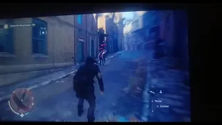 Assassin's Creed Syndicate Jacob Knife Throw on Female Criminal from Behind Ryona