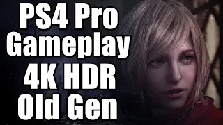 Resident Evil 4 Remake PS4 Pro Gameplay 4K HDR (Old Gen) Demo