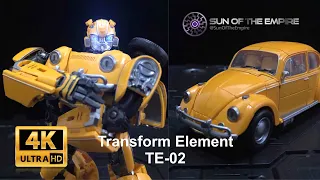 Transform Element TE-02 Bettle Bumblebee | Movie VW Beetle Bumblebee Unboxing Q.Review 184