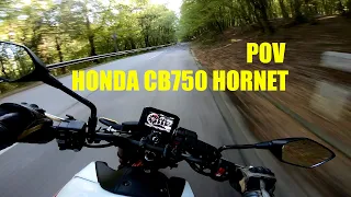 HONDA CB750 HORNET - first ride [RAW Onboard]
