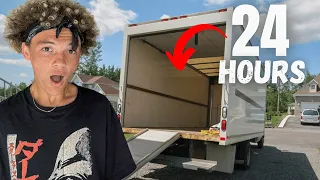 We Spent 24 Hours in a Moving Truck!