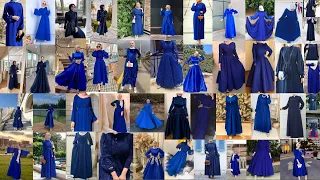 Navy Blue Abaya | Dark Blue Gown Style 💙 💙| Fashionable and designer hijab styles around the world