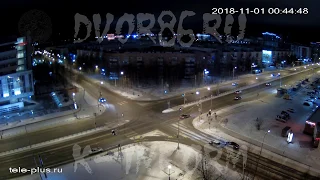 Видимо пьяный Нивовод протаранил около 00:46 три авто в Сургуте