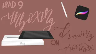 iPad 2021 9th Generation + Apple Pencil Unboxing | Setup + Drawing in Procreate