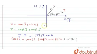 Prove by vector metod the following formula of plane trigonometry `cos(alpha-beta)=cosalpha cosbeta