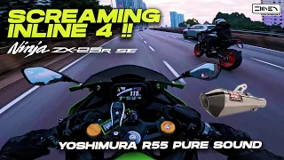 FINALLY THE BIKE SING, LOUDLY! Kawasaki ZX-25R SE 2023  Pure Sound + Yoshimura R55 | Malaysia [4K]