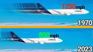 WHY DO passenger planes FLY SLOWER today than 50 years ago