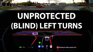 Unprotected left turns in Tesla FSD BETA