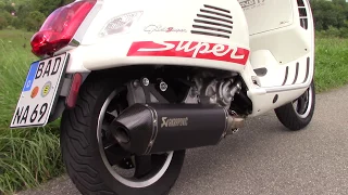 SOUND REVIEW DB KILLER ON/OFF - VESPA GTS 300 AKRAPOVIC EXHAUST ULTRA MEGA LOUD