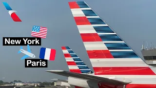 AMERICAN Airlines 777-300ER ECONOMY Class (New York JFK to Paris)