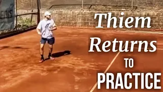 Dominic Thiem Returns to Practice on Clay for Clay Court Season 2022
