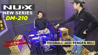 REVIEW BLAK-BLAKAN SERI BARU DRUM ELECTRIC NUX DM-210.. BARU RILIS LUDES KEJUAL ! YOIQBALL PENGEN