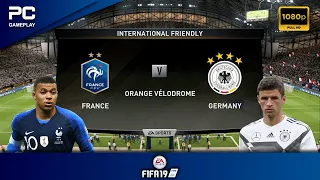 FIFA 19 | France vs Germany | PC Gameplay | 1080p HD