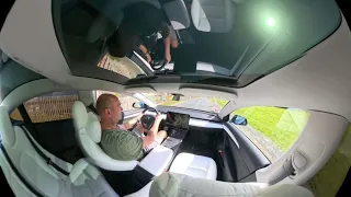 Spaßvideo mit Tesla 3LR und Insta360 X4  Teil 1