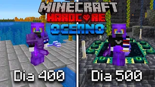 SOBREVIVÍ 500 Días en un OCEANO en Minecraft HARDCORE... Esto es lo que pasó