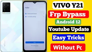 Vivo Y21 Frp Bypass / android 12 frp bypass /   frp bypass without pc (V2111frp) y21 y21G y21s Frp