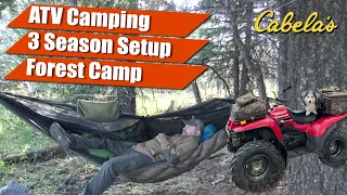 ATV Camping on a Budget - Part 2 | Overnight Forest Hammock Camp