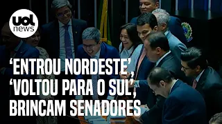 Eleição no Senado: ‘Entrou Nordeste’, ‘voltou para o Sul’, brincam senadores em contagem