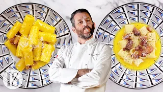 Carbonara: original vs. gourmet by chef Cristiano Tomei