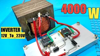 How To Make 4000W Simple 12V To 220V Inverter, IGBT || How To Make Inverter At Home