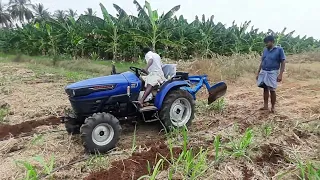 Farmtrac atom 26 mini tractor and plough farmers life