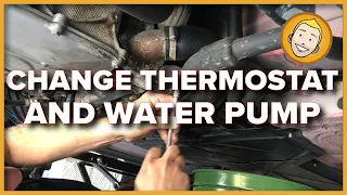 How to CHANGE WATER PUMP and THERMOSTAT in Porsche Boxster 986 (Project 34)