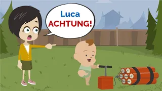 Lisa muss auf Luca aufpassen! | Deutsch lernen