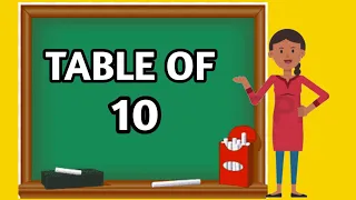 Table of 10 l दस का  पहाडा l दहा  चा पाडा Multiplication table of 10 l 10 ka Table l 10 cha Table l