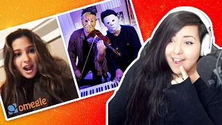 Pure joy... I love this || Halloween Duo SURPRISES Omegle With Song Requests [REACTION]