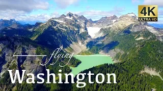 Washington State By Drone - Mount Baker, Cape Disappointment, Seattle & More 4K Travel Footage