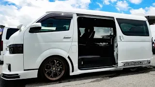 (4K)GR8 STYLE TOYOTA HIACE LUXURY INTERIOR GR8スタイル ラグジュアリー内装のハイエースカスタム - SBM大阪2018