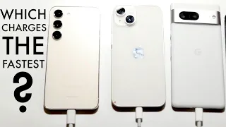 Samsung Galaxy S23 Vs iPhone 14 Vs Google Pixel 7 Battery Charging Test!