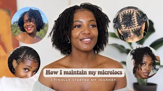 Starter Microloc Maintenance Routine | How I stretch, wash, and maintain my microlocs