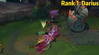 Rank 1 Darius: HE DESTROYED RANK 1 TRYNDAMERE AT LEVEL 2!