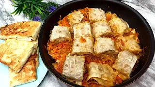 2 ПОТРЯСАЮЩИХ РЕЦЕПТА ИЗ ЛАВАША! ОЧЕНЬ ВКУСНО, ПРОСТО И НЕДОРОГО НАКОРМИЛА ВСЮ СЕМЬЮ!