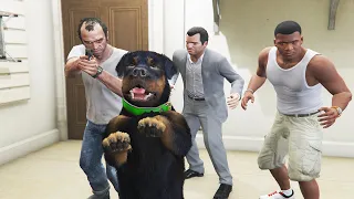 Michael And Franklin SAVING CHOP From Kidnappers in GTA 5