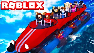 Building A ROLLER COASTER In ROBLOX! *INSANE*