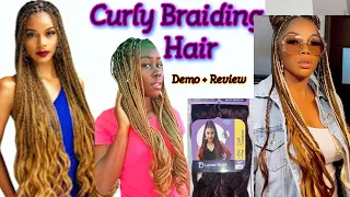 ​ How to use @Darling  CURLY BRAID Braiding Hair || Review