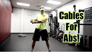 3 Cable Exercises for BETTER ABS! (Abdominals, Obliques, Serratus)