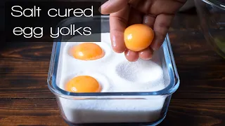 How to make salt cured egg yolks