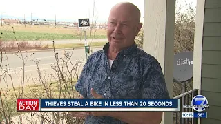 Watch how fast Denver thieves work to snatch a U-Lock protected bike