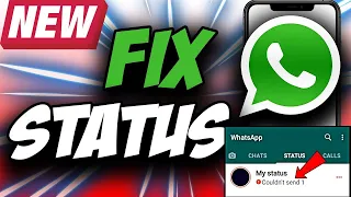 How to Fix Whatsapp Status Couldn't Send on iPhone ✅