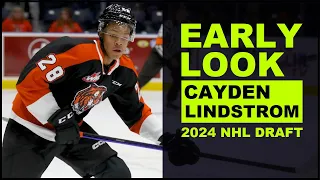 CAYDEN LINDSTROM Highlights 2024 NHL Draft