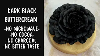How to Make Black Buttercream When You Only Have Gel Dye & No Microwave