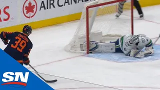 Thatcher Demko Slides Over To Rob Alex Chiasson With A Pad Save