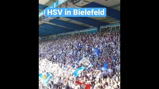 Arminia Bielefeld vs Hamburger SV (HSV) Fans Ultras choreo Support